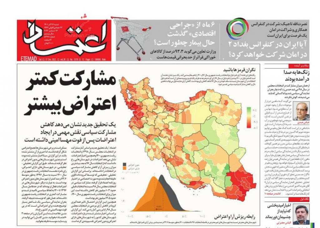 مانشيت إيران: تبادل اتهامات بتعثّر الاقتصاد الإيراني 2